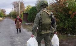 Военная полиция помогает жителям курского приграничья